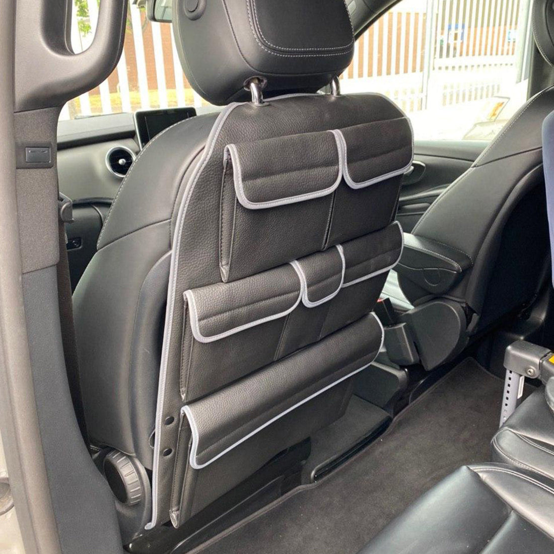 For Mercedes Vito Leatherette Captain Seat Back Organiser Campervan Storage - Van-X