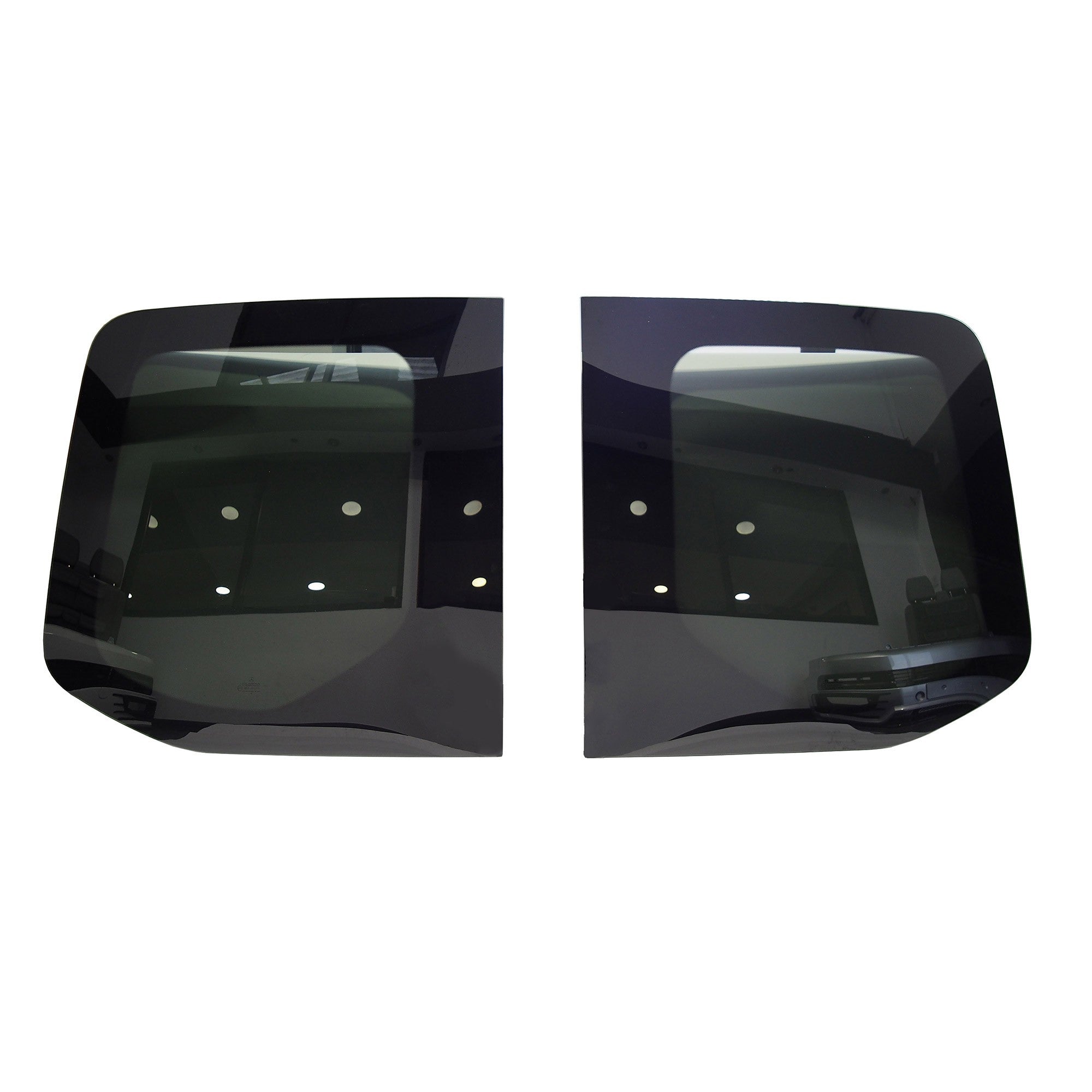 For Mercedes Sprinter Barn Door Window Glass Set – Limo Tinted Double Rear Door Windows | Van-X