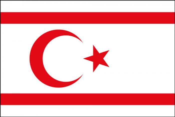 Northern Cyprus flag 5ft x 3ft polyester with eyelets