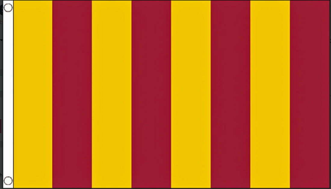 Northumbria flag 5ft x 3ft with eyelets