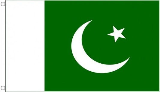 Pakistan flag 5ft x 3ft with eyelets