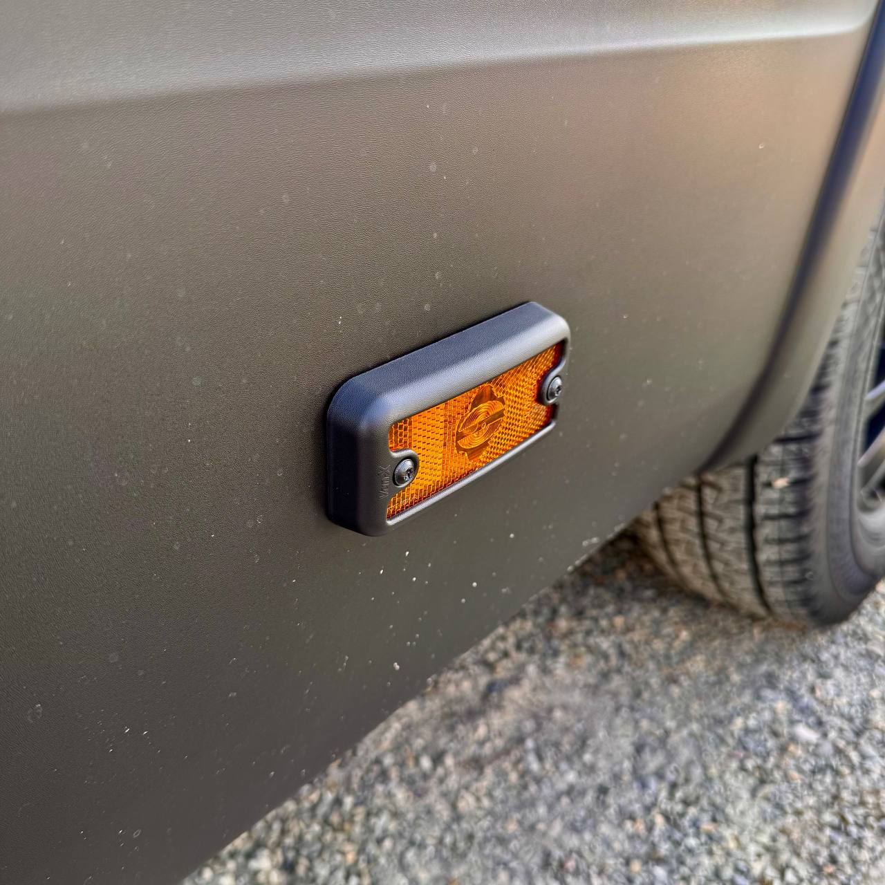 For Fiat Ducato Side Signal Marker Light Cover Guard - Textured Black | Van-X