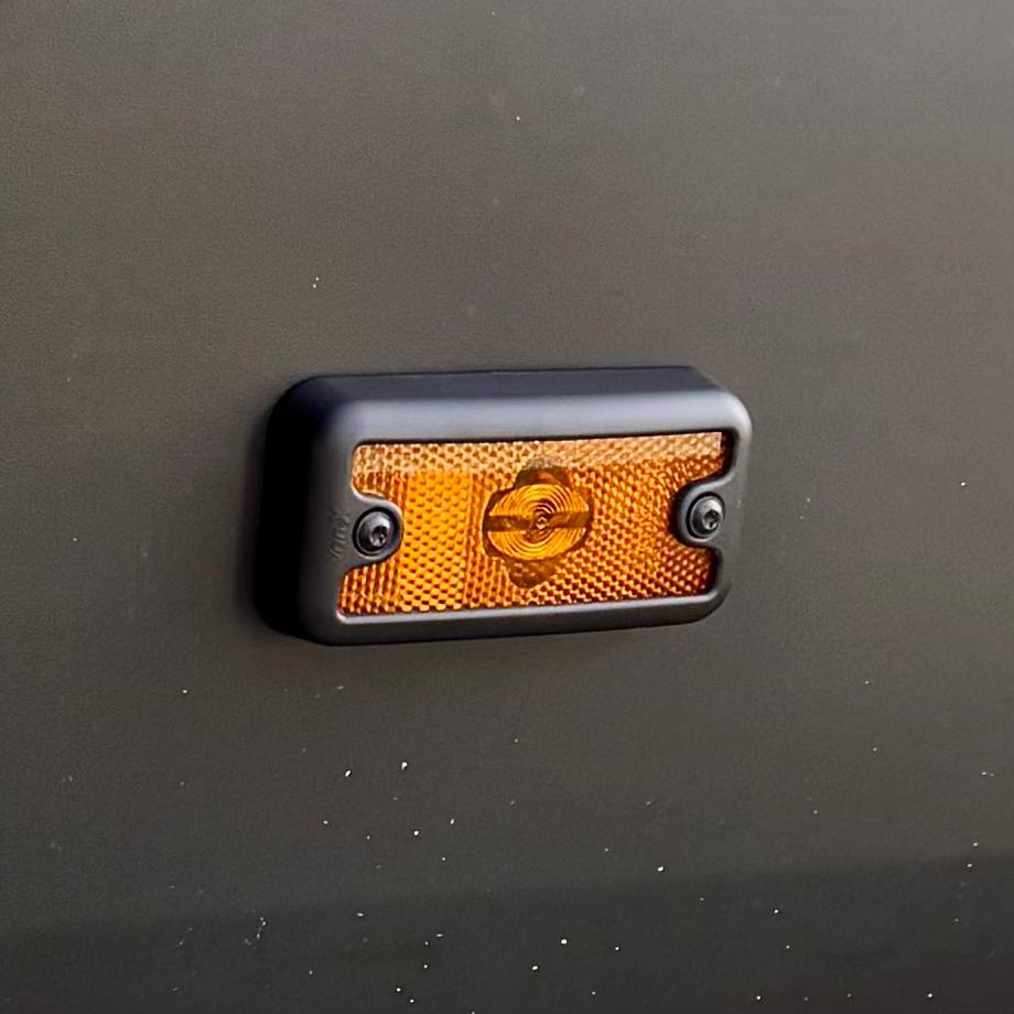 For Fiat Ducato Side Signal Marker Light Cover Guard - Textured Black | Van-X