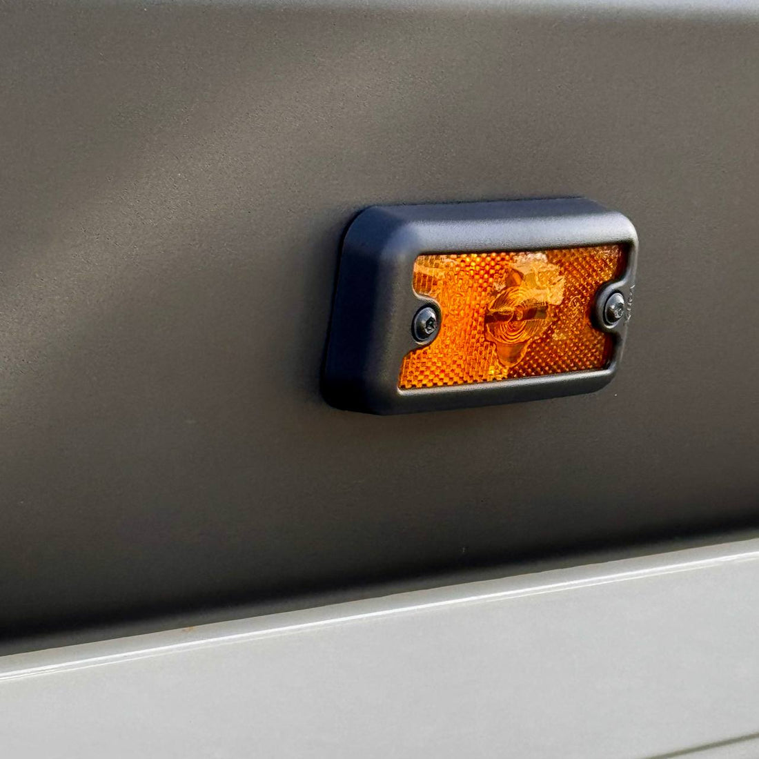 For Vauxhall Movano Side Signal Marker Light Cover Guard - Textured Black | Van-X