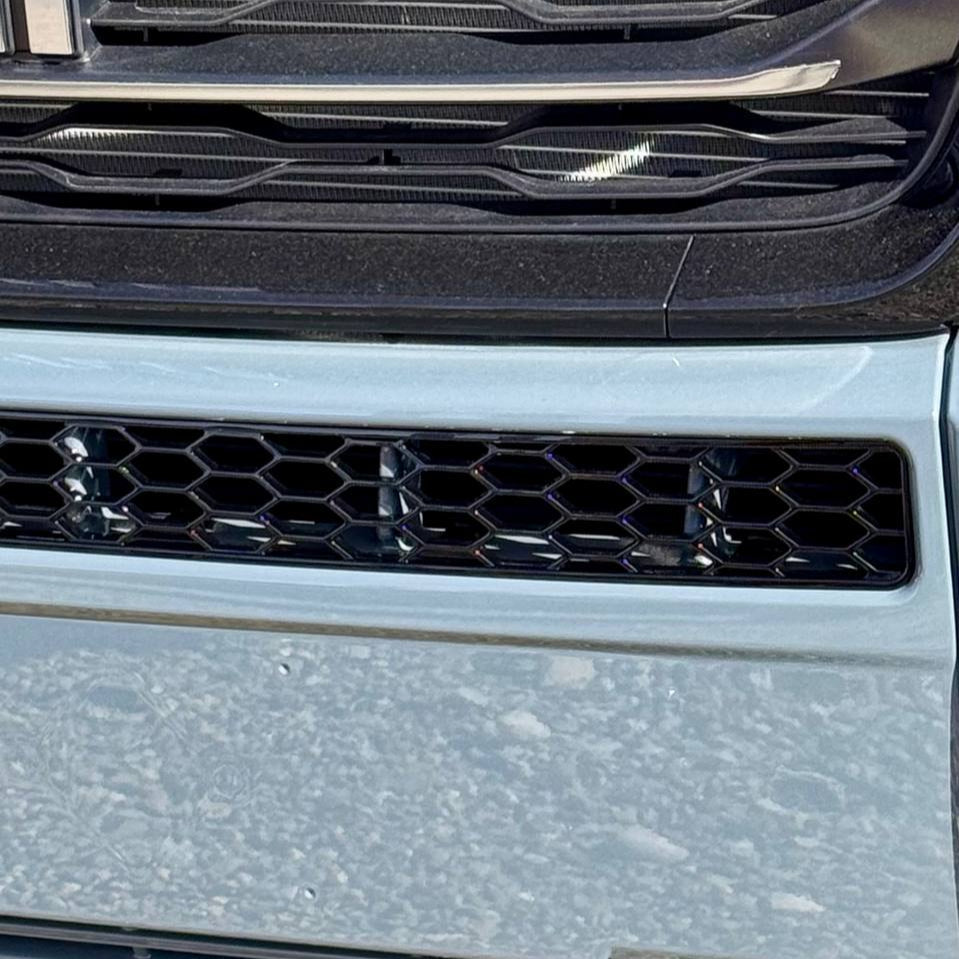 For Peugeot Boxer Bumper Honeycomb Grille | Gloss Black Front Styling Upgrade | Non Parking Sensor Version | Van-X