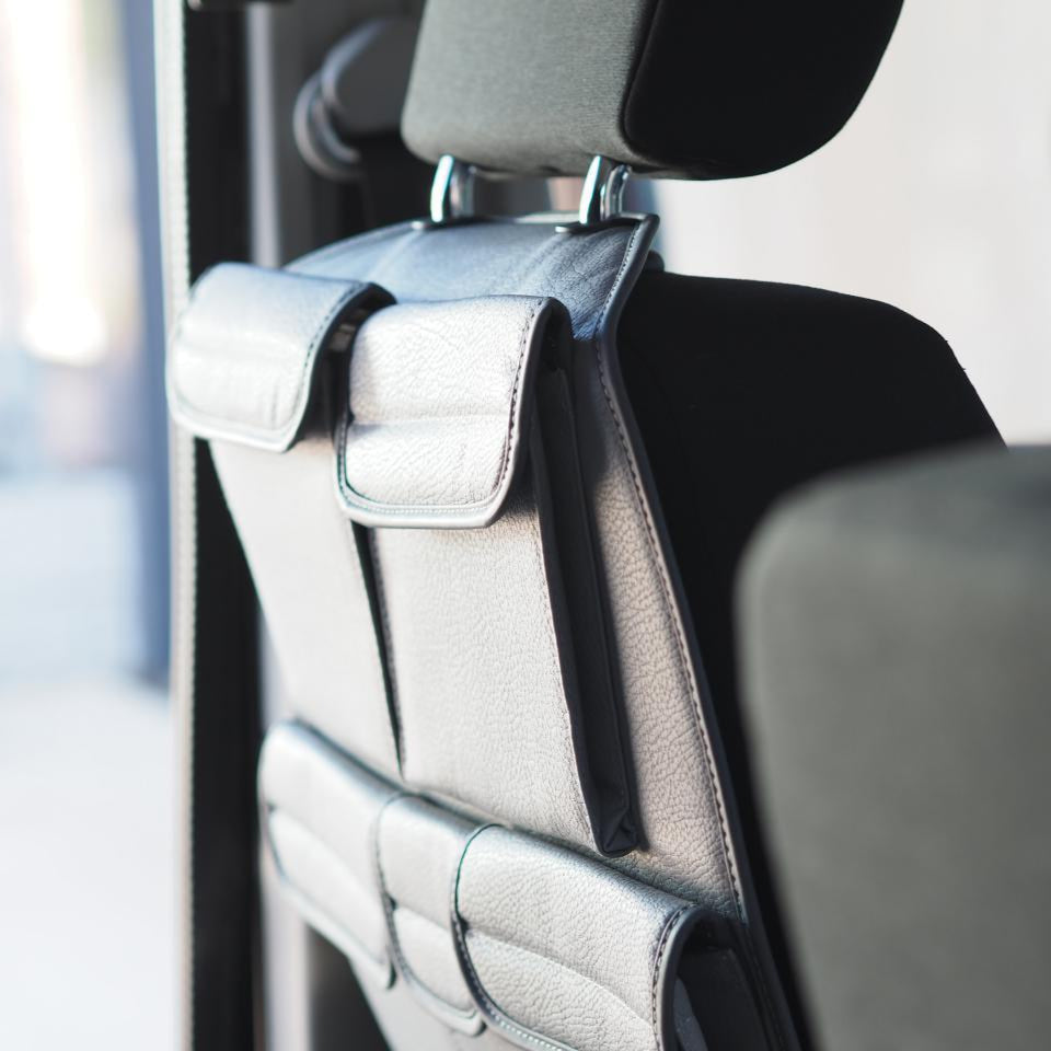 For VW Crafter New Shape Seat Organiser Bundle – Black Durable Storage Solution | Van-X