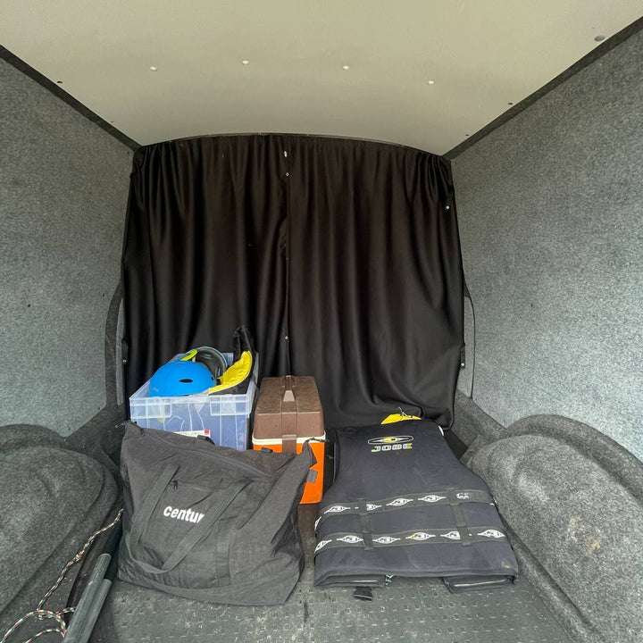 For VW T6,T6.1 Transporter Cab Divider Curtain Kit with Rail Premium Quality - Van-X