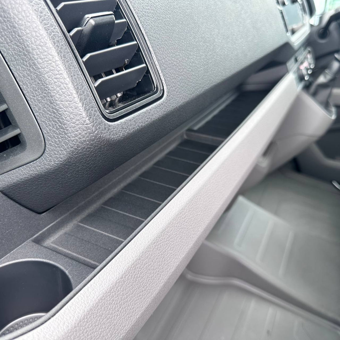 For VW Crafter & MAN TGE Lower Dashboard Rubber Insert Mats | Durable Interior Upgrade | Van-X