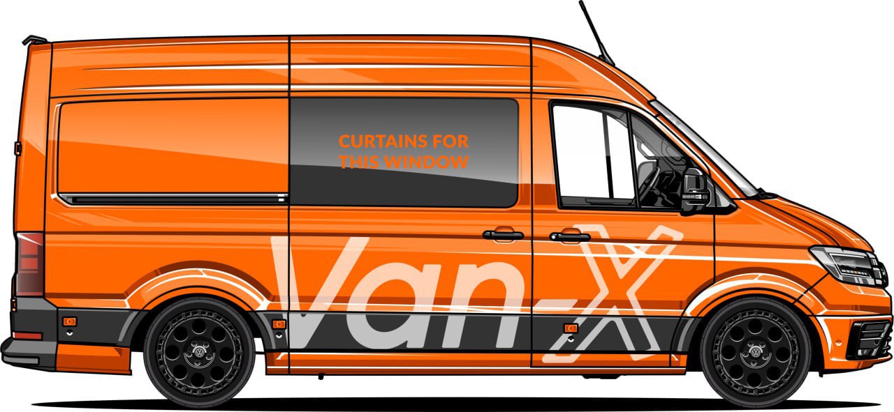 For Peugeot Boxer Premium Window Curtain - Black/Black - Custom Bundle Option | Van-X