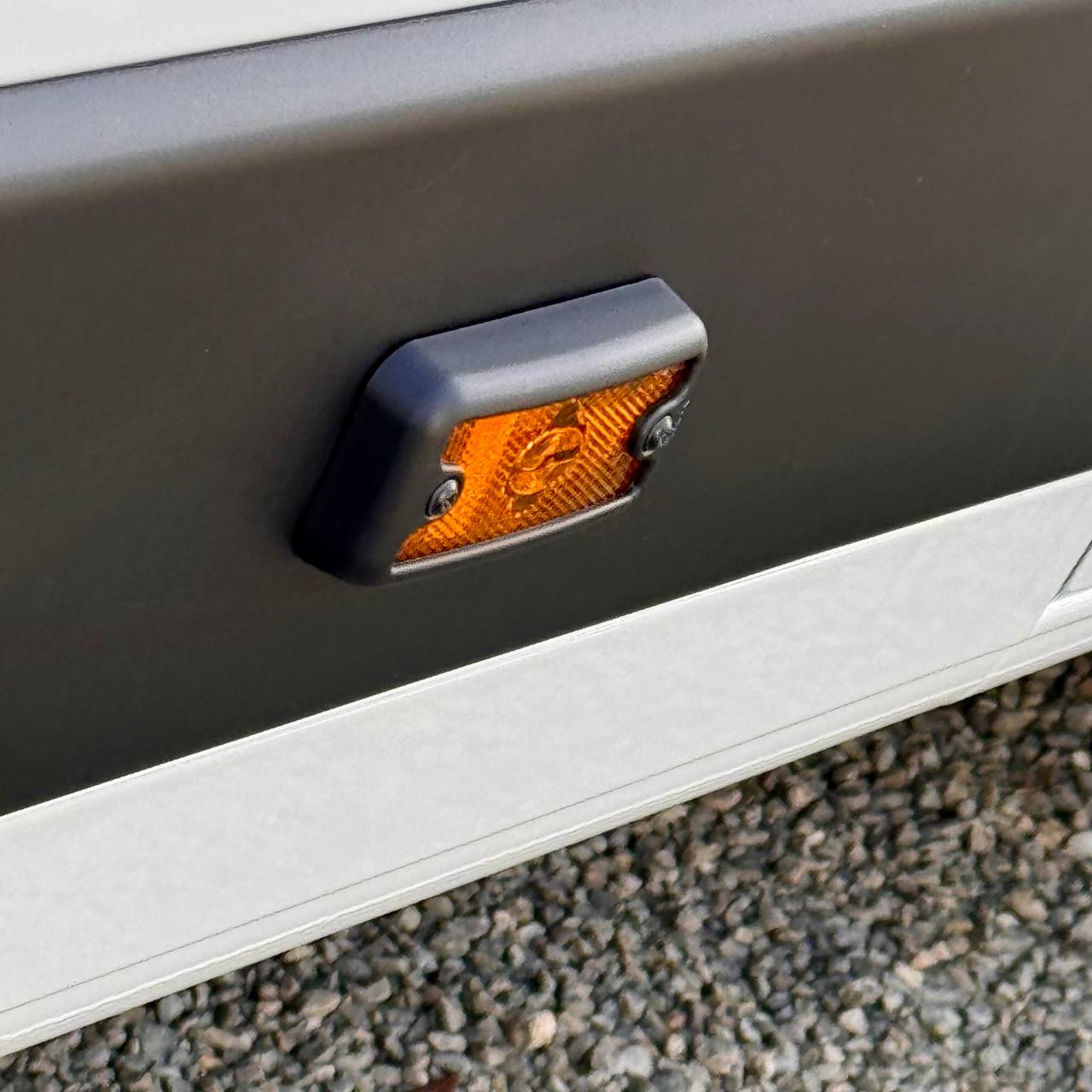 For Vauxhall Movano Side Signal Marker Light Cover Guard - Textured Black | Van-X