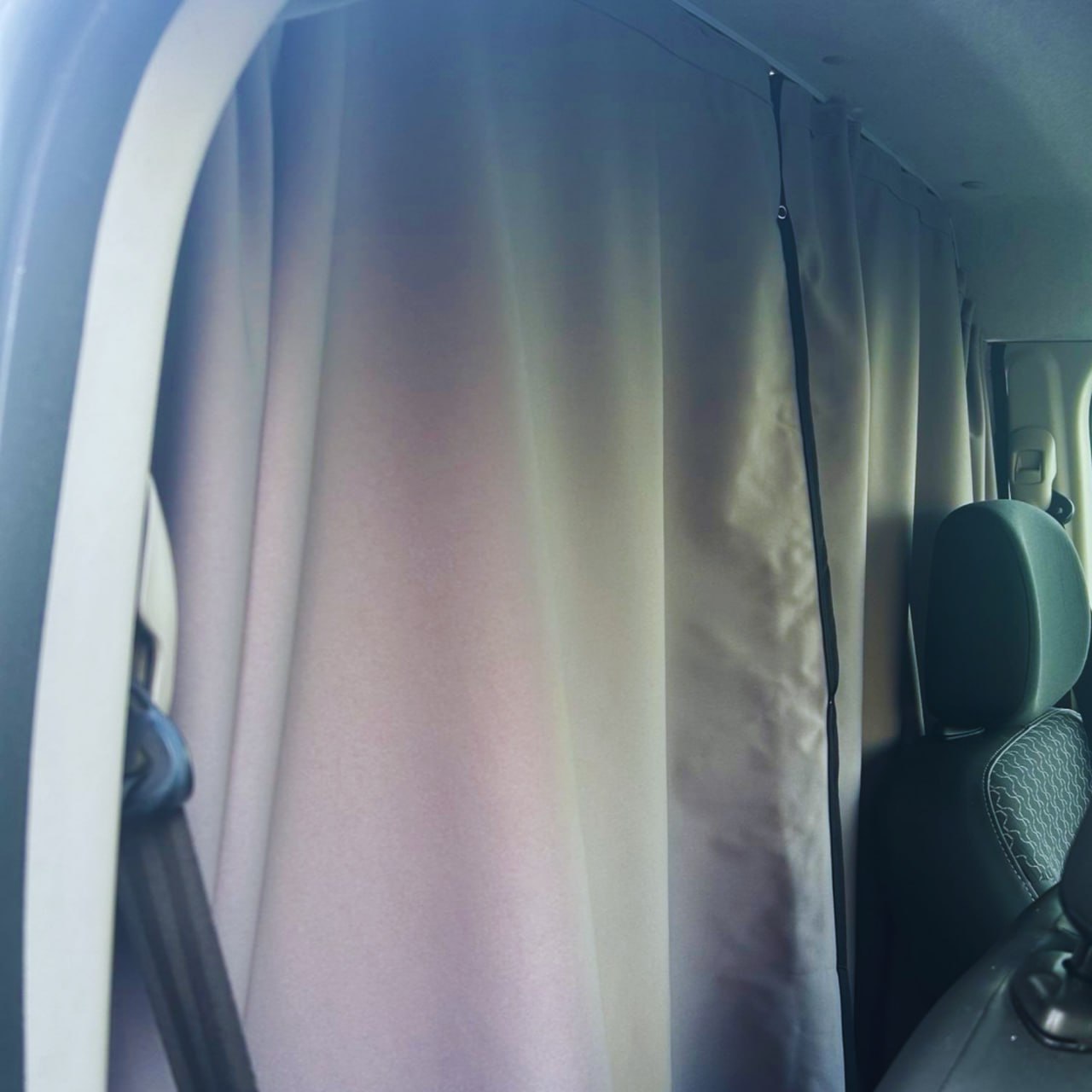 For Mazda Bongo Cab Divider Curtain Kit with Rail Premium Quality - Van-X
