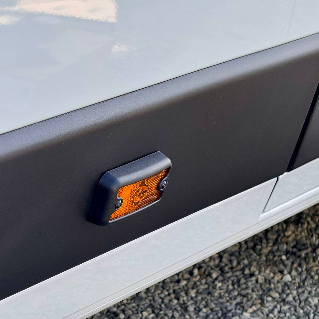 For Citroën Relay Side Signal Marker Light Cover Guard - Textured Black | Van-X