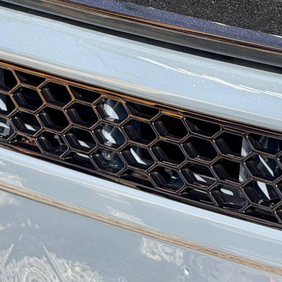 For Fiat Ducato Bumper Honeycomb Grille | Gloss Black Front Styling Upgrade | Non Parking Sensor Version | Van-X