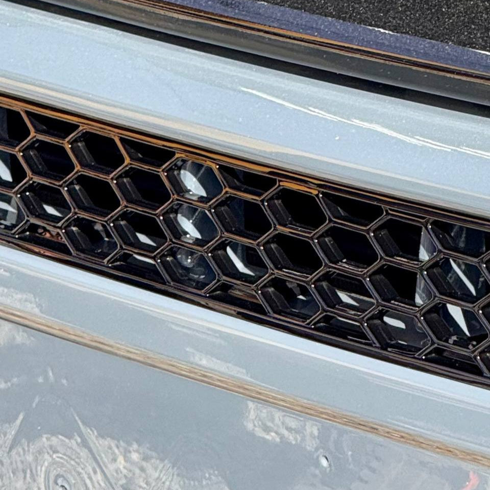 For Citroën Relay Bumper Honeycomb Grille | Gloss Black Front Styling Upgrade | Non Parking Sensor Version | Van-X