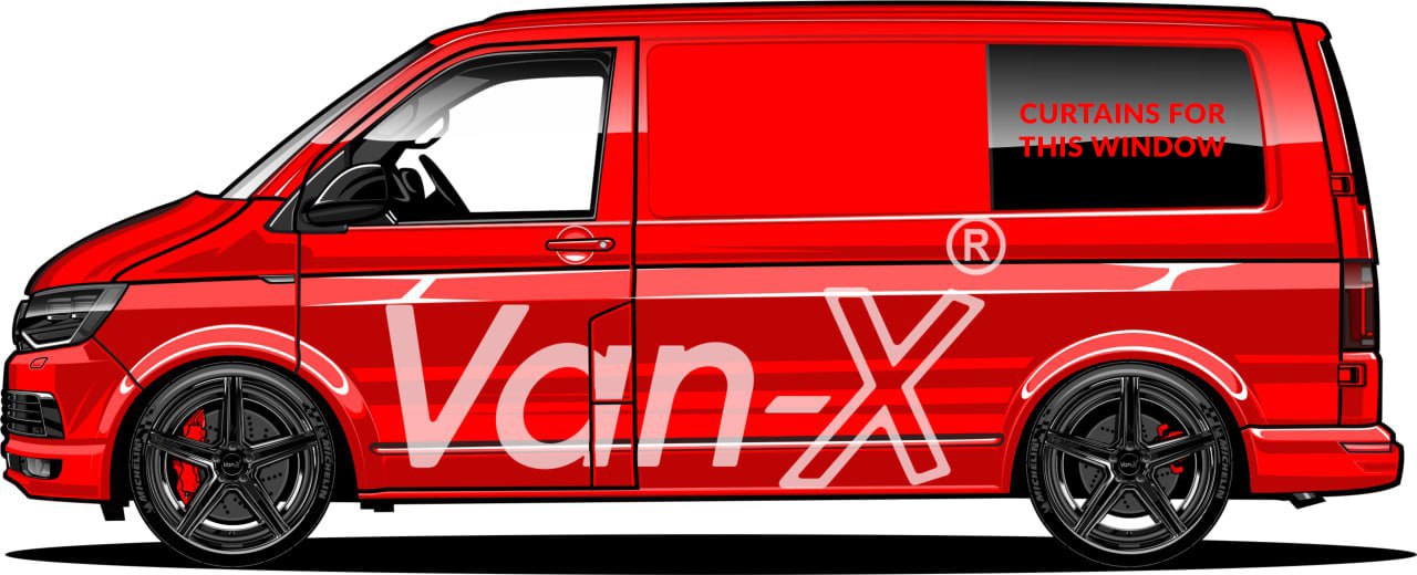 For Citroen Dispatch Premium Window Curtains - Black/Black - CREATE YOUR OWN BUNDLE! | Van-X