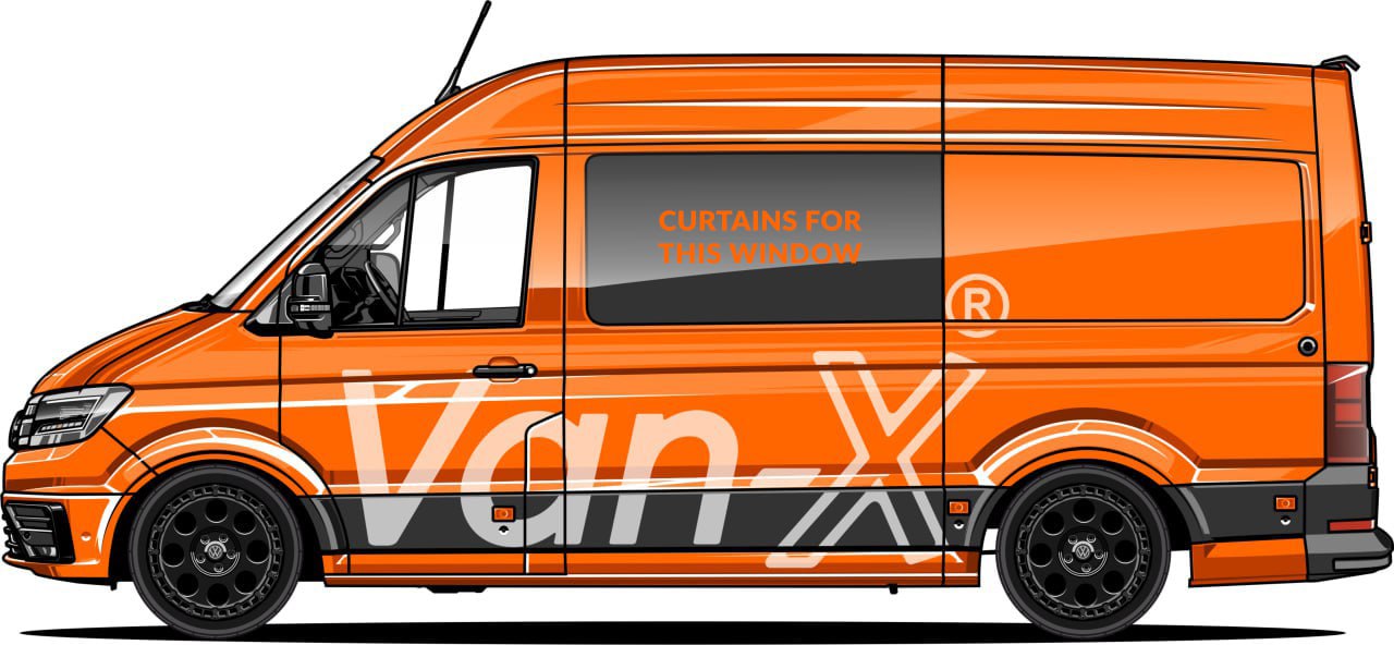 For Citroën Relay Premium Window Curtains - Black/Grey - Custom Bundle Option | Van-X