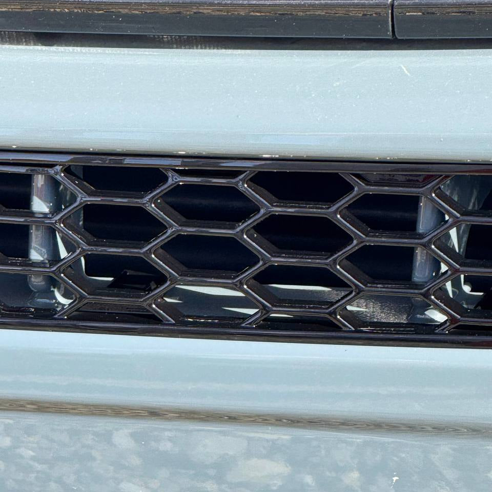 For Peugeot Boxer Bumper Honeycomb Grille | Gloss Black Front Styling Upgrade | Non Parking Sensor Version | Van-X