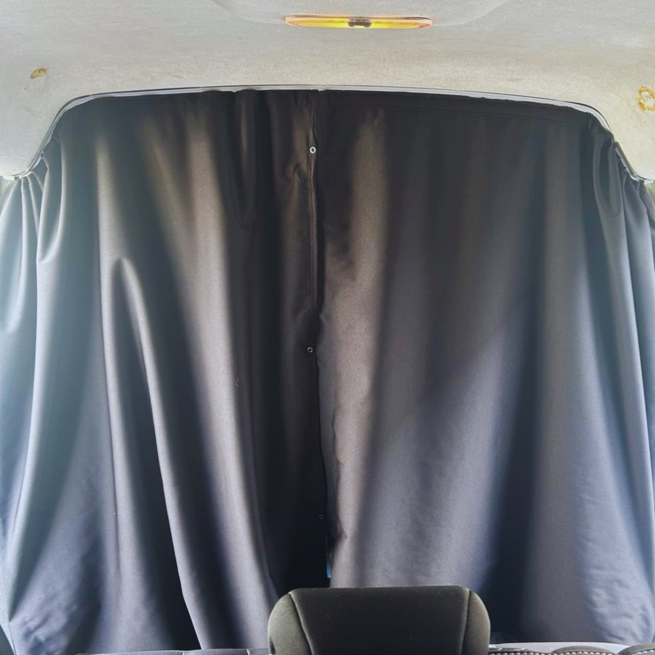 For Mercedes Dodge Sprinter Cab Divider Curtain Kit with Rail Premium Quality - Van-X