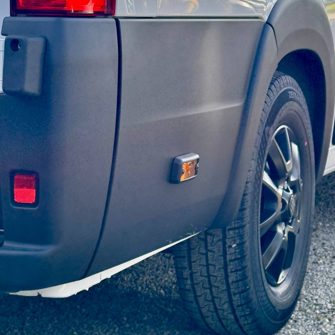 For Vauxhall Movano Side Signal Marker Light Cover Guard - Textured Black | Van-X