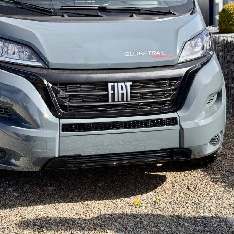 For Fiat Ducato Bumper Honeycomb Grille | Gloss Black Front Styling Upgrade | Non Parking Sensor Version | Van-X