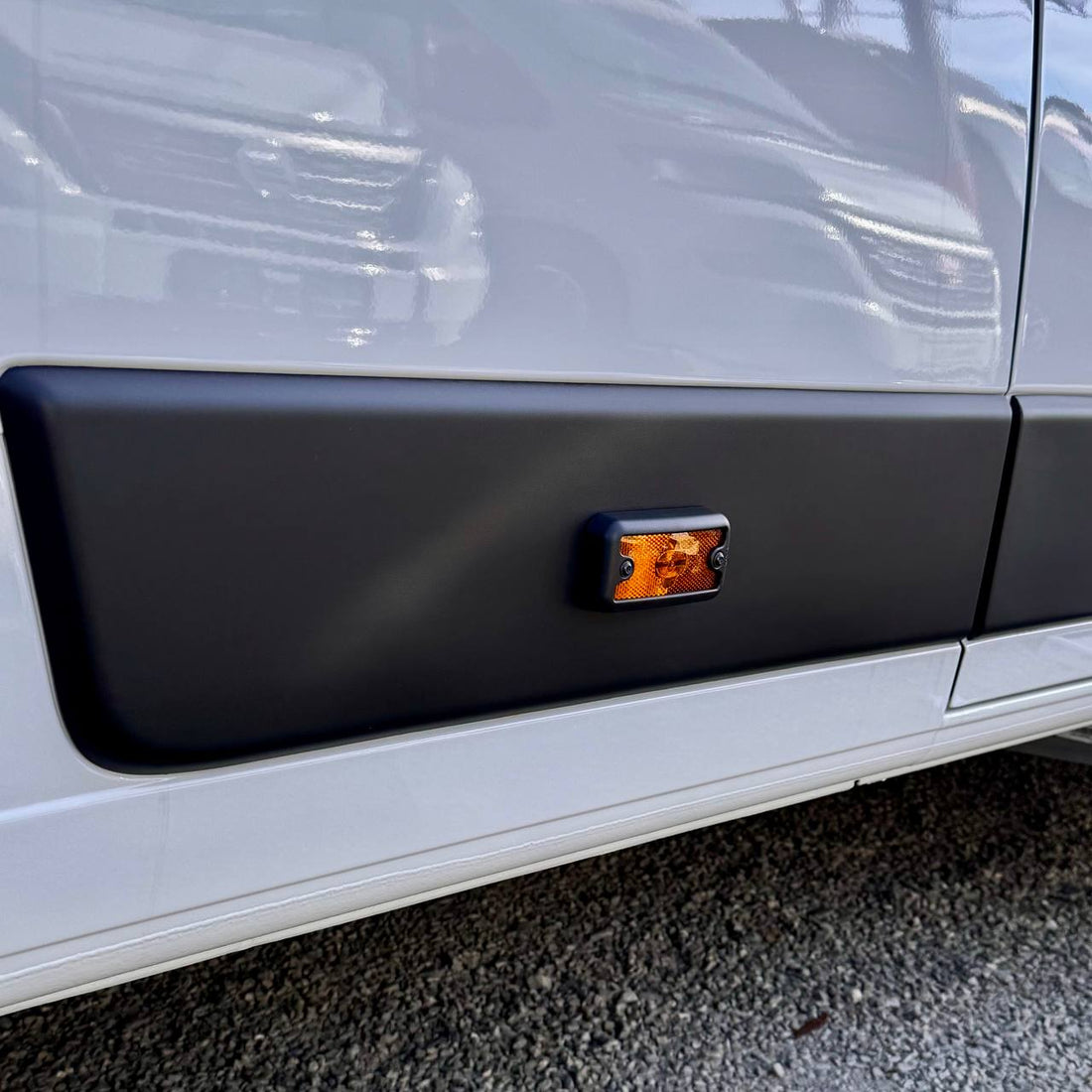For Peugeot Boxer Side Signal Marker Light Cover Guard - Textured Black | Van-X