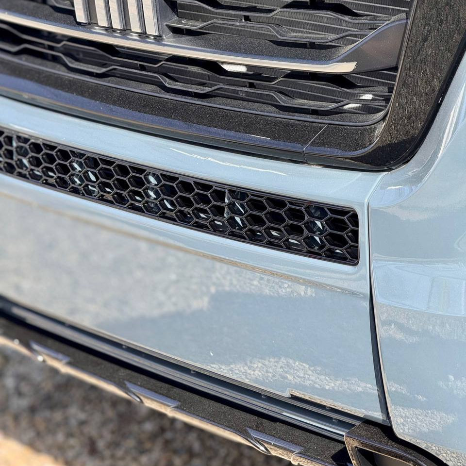For Peugeot Boxer Bumper Honeycomb Grille | Gloss Black Front Styling Upgrade | Non Parking Sensor Version | Van-X