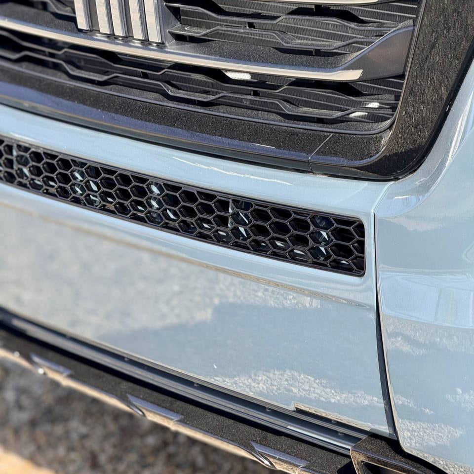 For Vauxhall Movano Bumper Honeycomb Grille | Gloss Black Front Styling Upgrade | Non Parking Sensor Version | Van-X