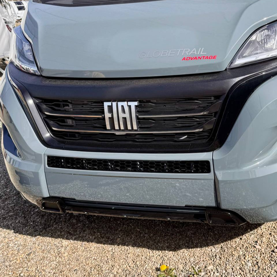 For Fiat Ducato Bumper Honeycomb Grille | Gloss Black Front Styling Upgrade | Non Parking Sensor Version | Van-X