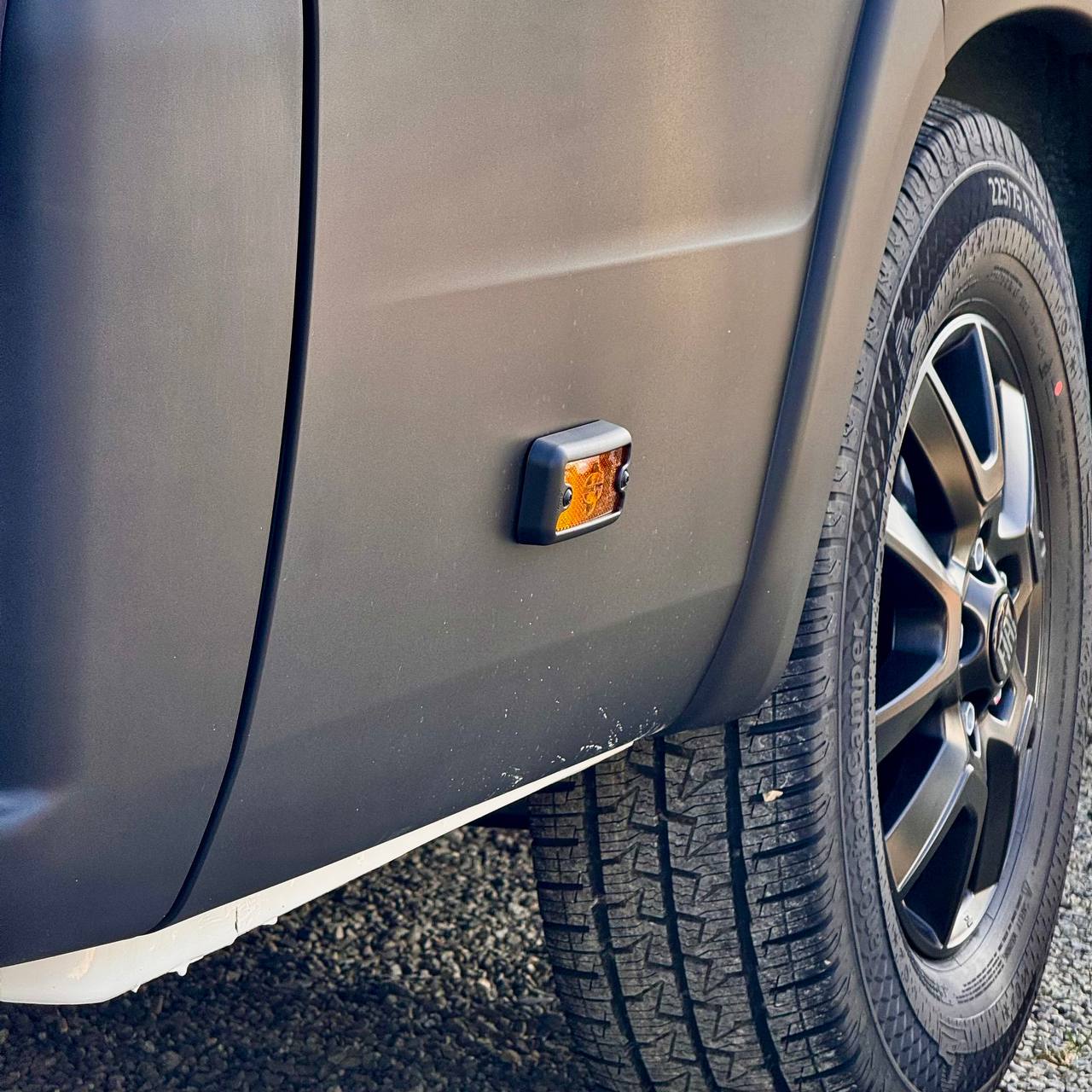 For Vauxhall Movano Side Signal Marker Light Cover Guard - Textured Black | Van-X