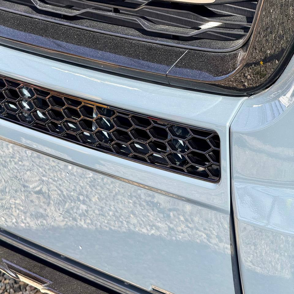 For Peugeot Boxer Bumper Honeycomb Grille | Gloss Black Front Styling Upgrade | Non Parking Sensor Version | Van-X