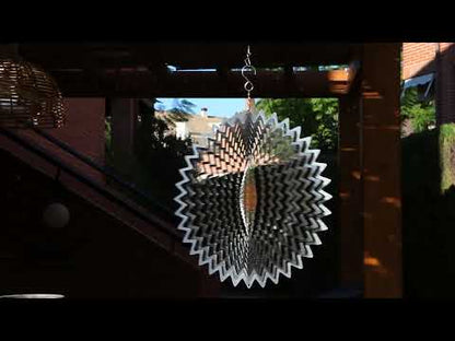 Moulin à vent de jardin Splash en acier inoxydable de 6 pouces (15 cm)