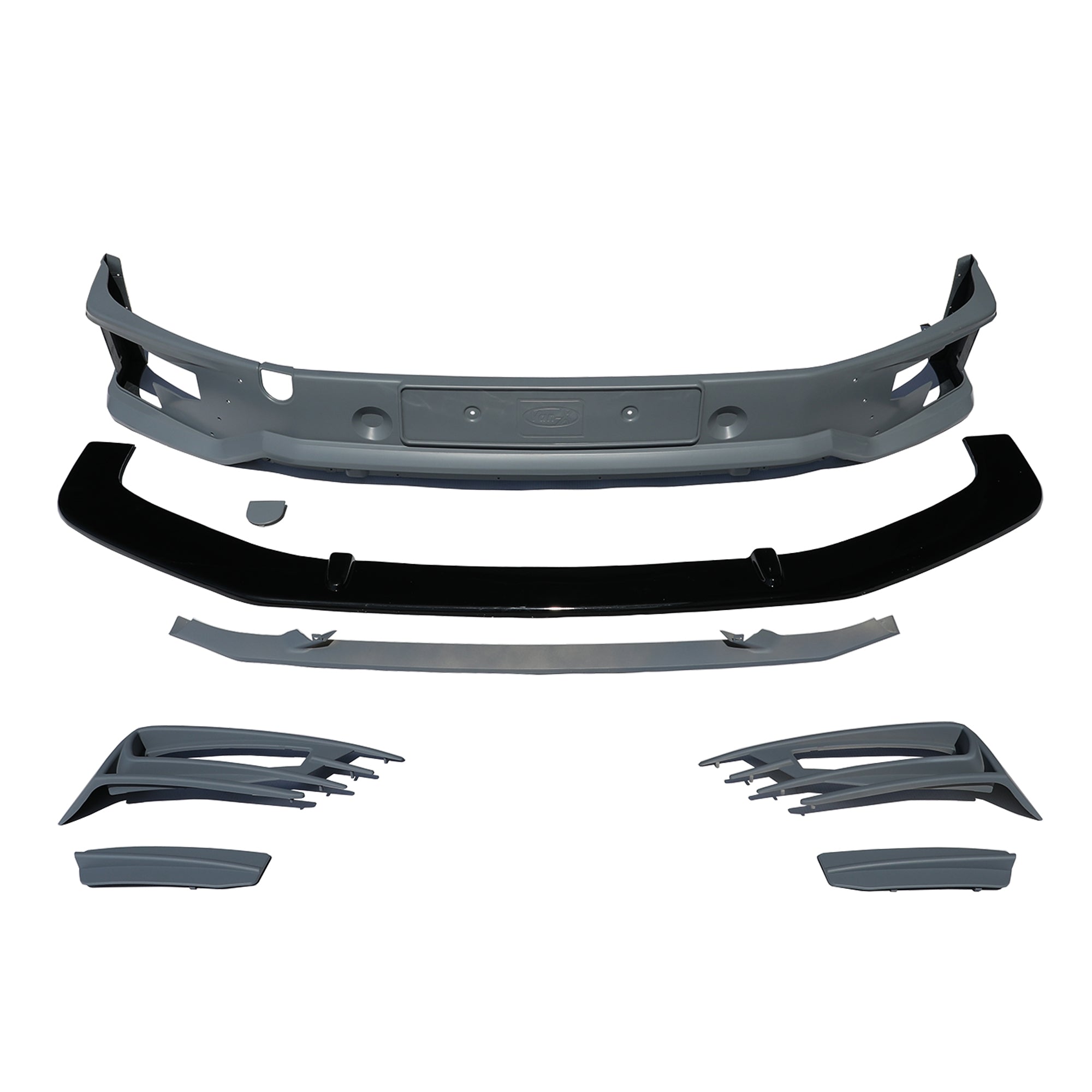 For VW T6 Transporter Front Sportline Spoiler & Splitter Painted Ready to Fit – Front End Styling Upgrade | Van-X