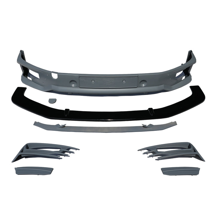 For VW T6 Transporter Front Sportline Spoiler & Splitter Painted Ready to Fit – Front End Styling Upgrade | Van-X