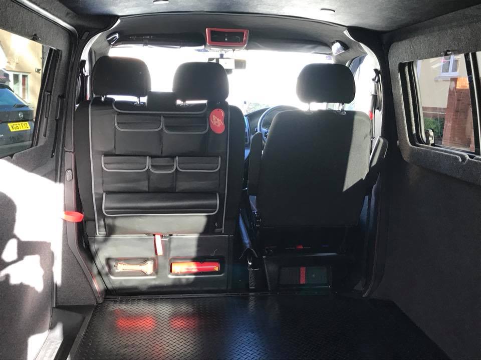 For VW T6 & T6.1 Transporter Double Back Seat Organiser – Premium Leatherette Storage | Van-X