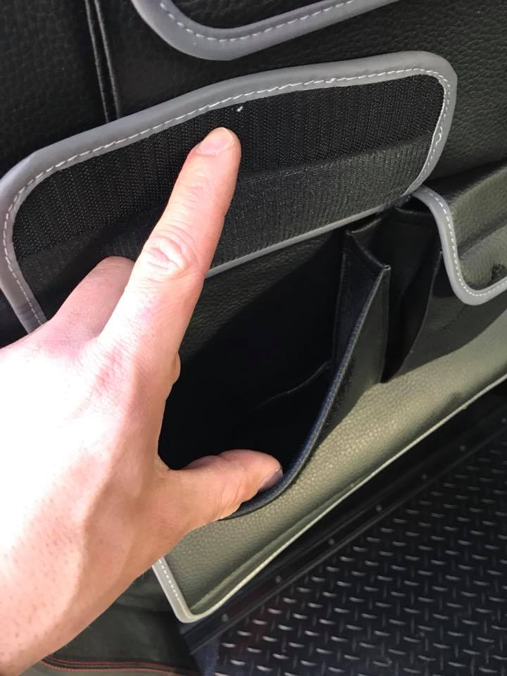 For Ford Transit Custom Double Back Seat Organiser – Premium Leatherette Storage | Van-X