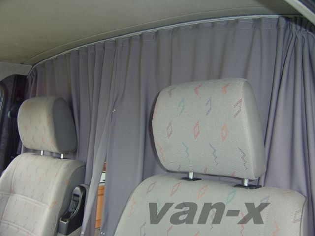 For Renault Trafic Cab Divider Curtain Kit with Rail | Premium Quality Divider for Renault Trafic, Easy Install & Durable - Van-X