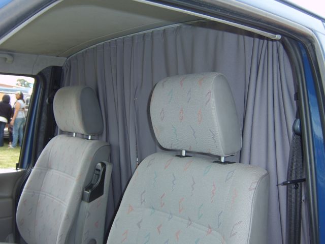 For MAN TGE / New Crafter Cab Divider Curtain Kit with Rail Premium Quality - Van-X