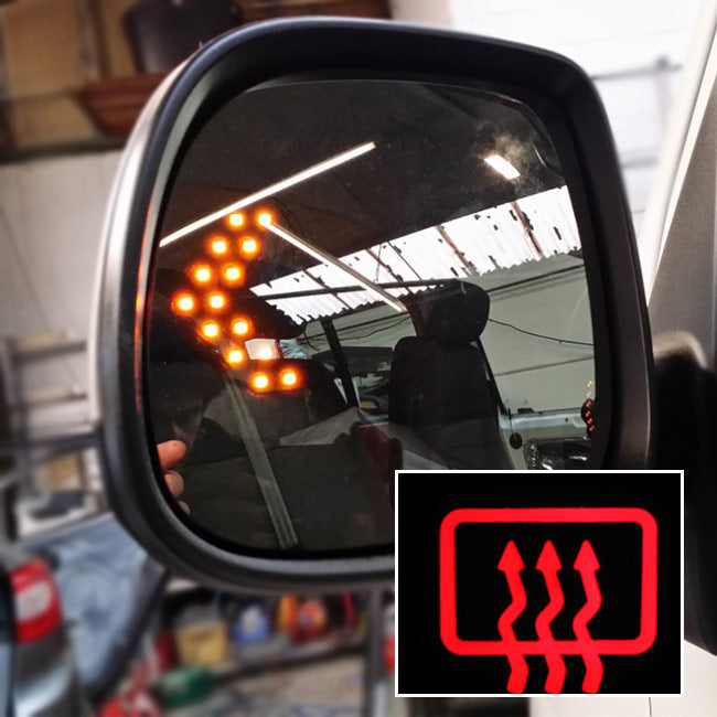 For VW T5.1 / T6 LED Wing Mirror Lens Heated | Replacement Mirror Glass Upgrade – Van-X