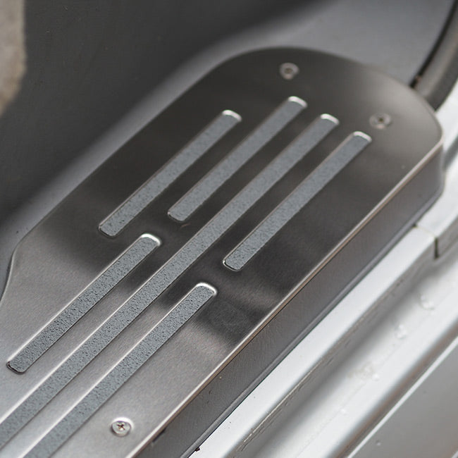 For Ford Friendee Stainless Steel Step Protectors – 3 Piece Door Sill Protector Set | Van-X