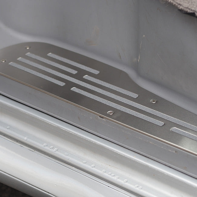 For Ford Friendee Stainless Steel Step Protectors – 3 Piece Door Sill Protector Set | Van-X