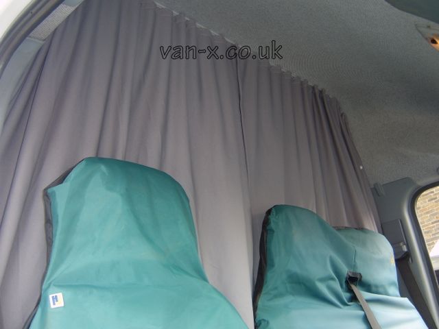 For MAN TGE / New Crafter Cab Divider Curtain Kit with Rail Premium Quality - Van-X