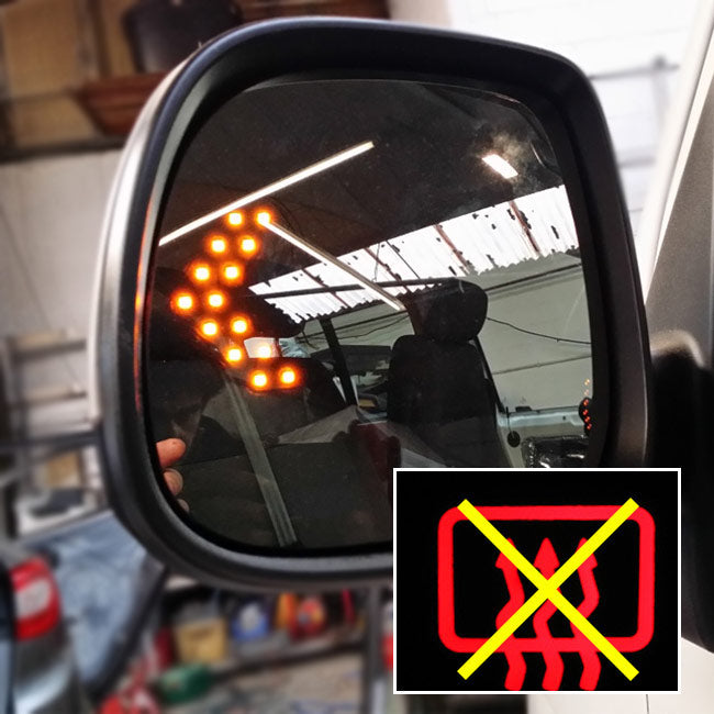 For VW T5 Transporter Non-Heated LED Wing Mirror Lens – Van-X