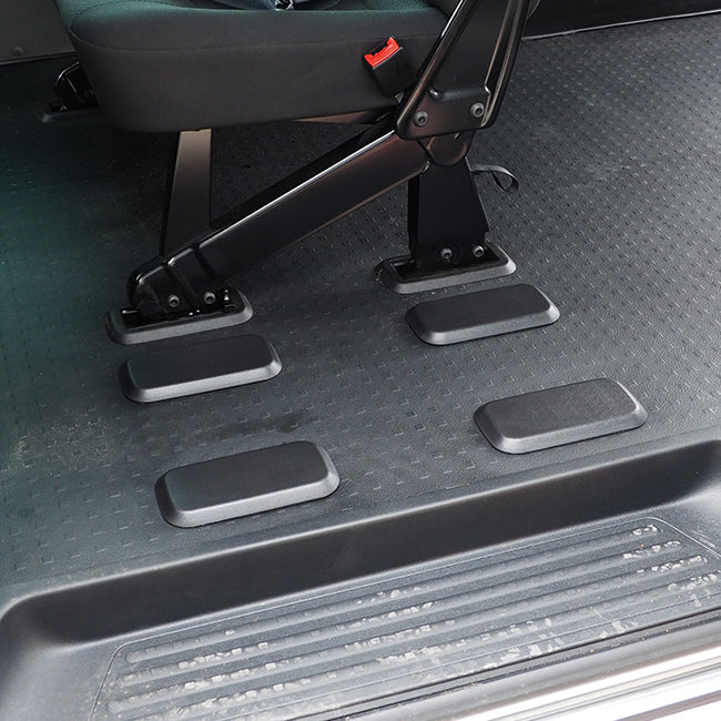 For VW T5/T5.1 Transporter Kombi Rear Seat Base Caps – Set of 8 Covers | Van-X