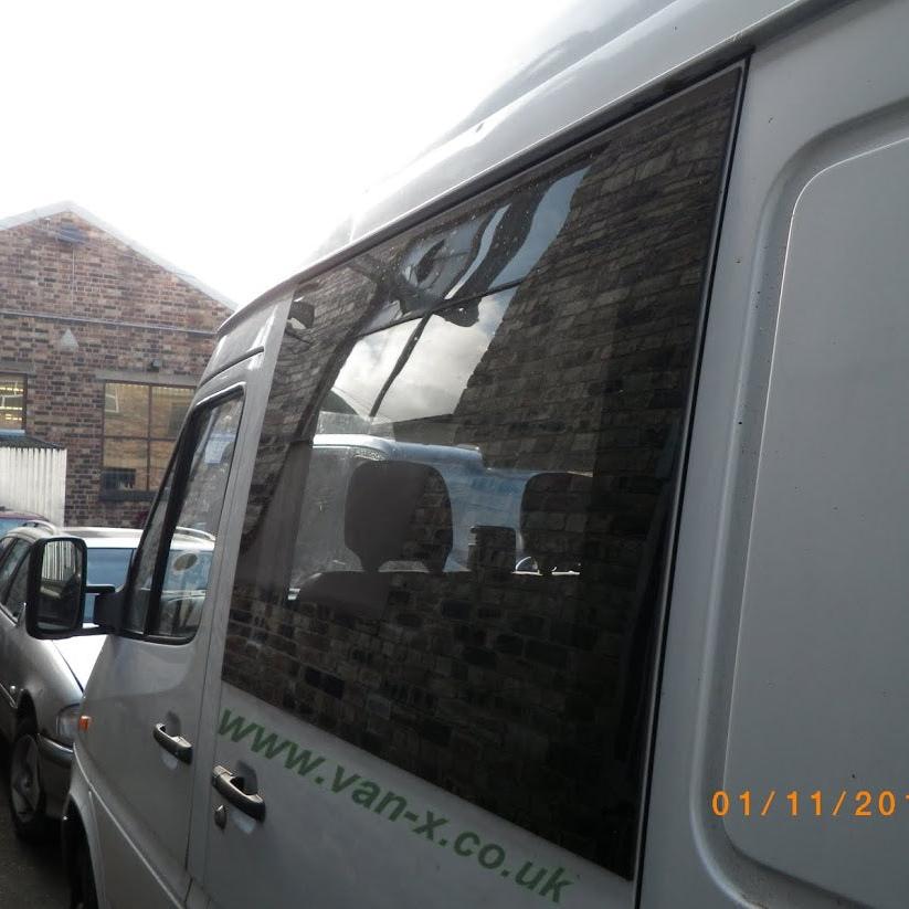 For Mercedes Sprinter MK3 Fixed Smoked Side Window Glass | MWB / LWB / XLWB Van Conversion Window – Van-X