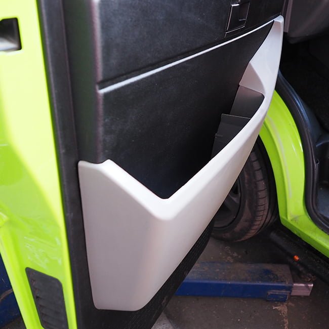 For VW Transporter T4 Passenger Side Storage Pocket Grey ABS – Dashboard Compartment Upgrade - Van-X