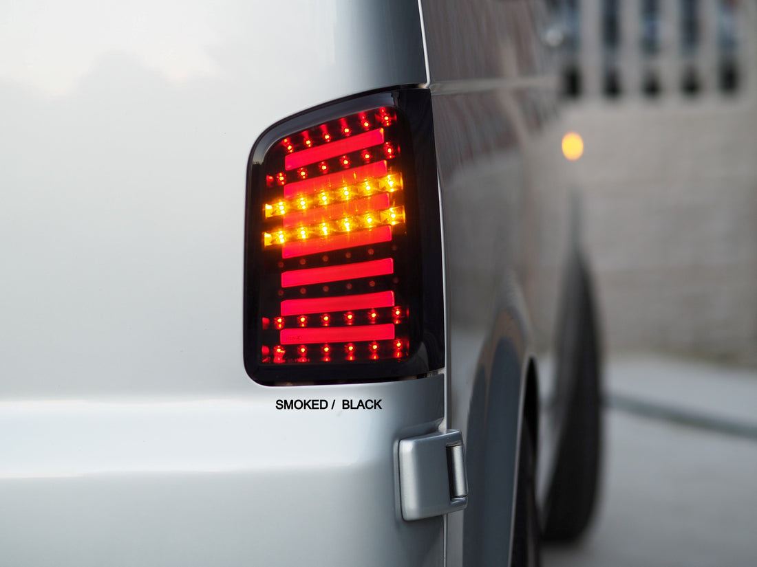 For VW T5 & T5.1 Transporter LED Rear Lights MK2 Barndoor (2003–2015) | Van-X