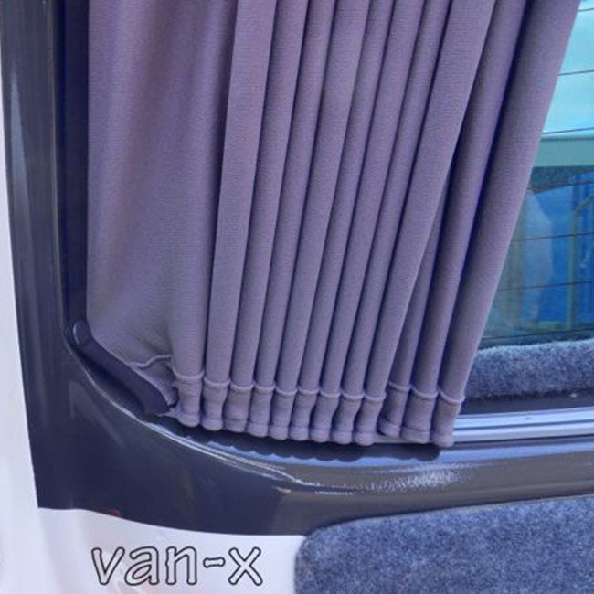 For VW T4 Transporter Window Curtains Eco-Line Black | Camper Van Curtains | Van-X