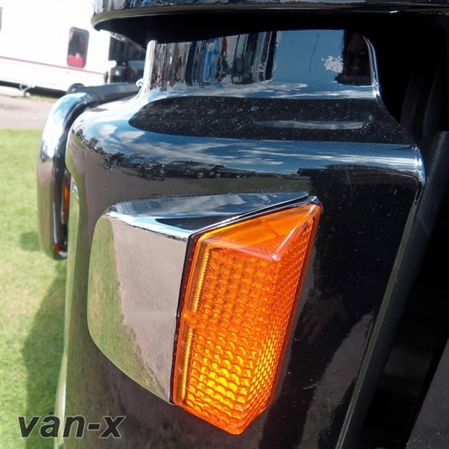 For Volvo FH Exterior Side Indicator Covers in Stainless Steel | Van-X