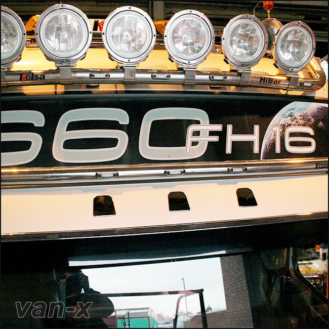 For Volvo Fh / Fm Stainless Steel Sun Visor Clips (3 Pcs)
