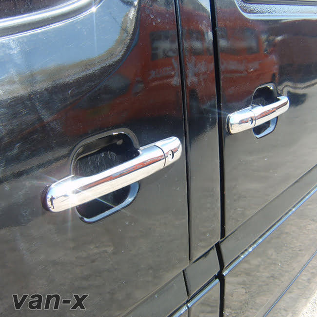 For VW Crafter Exterior Door Handle Covers Mirror Finish Stainless Steel (4PCS) | Van-X
